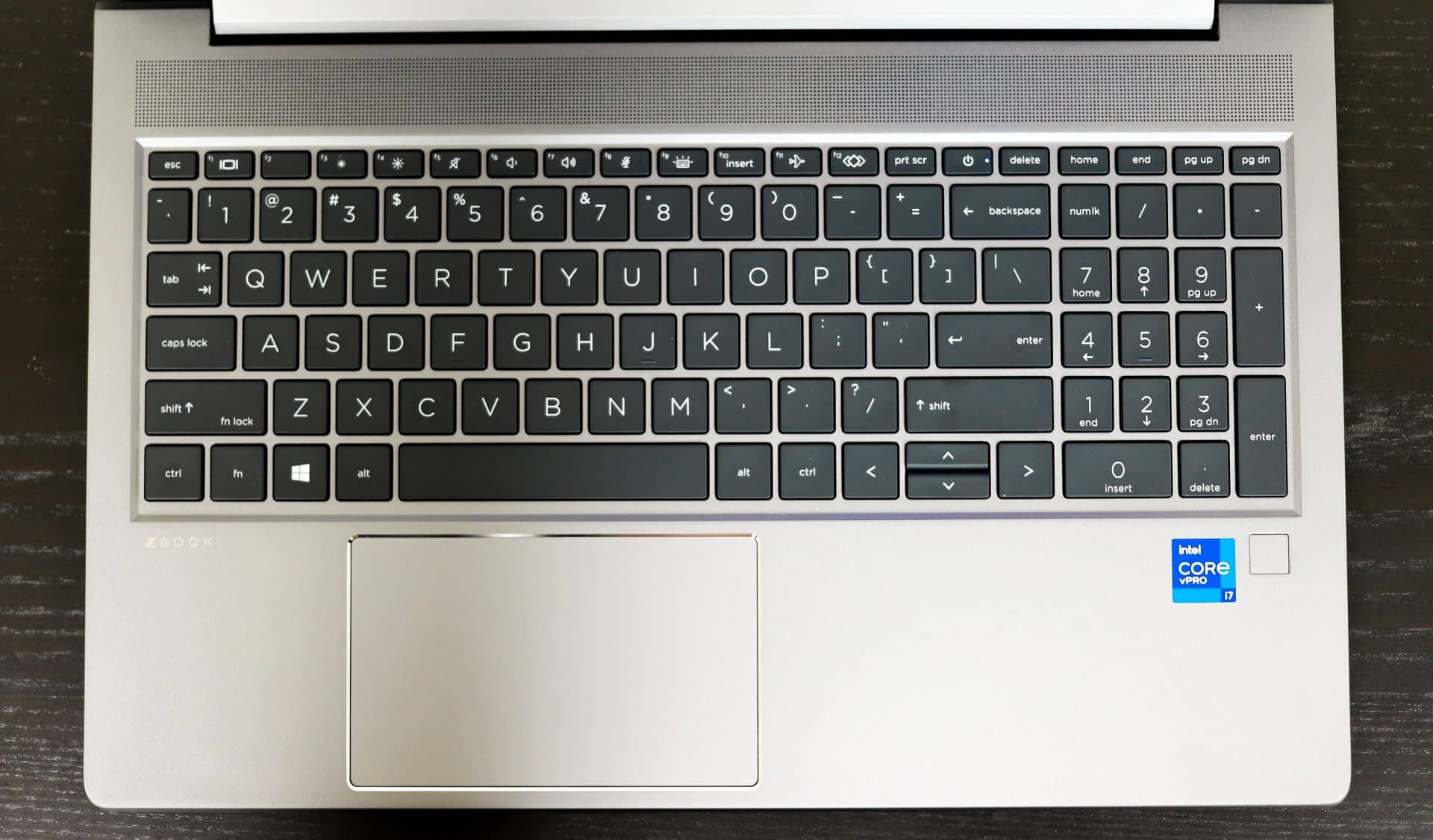 HP ZBook Power G8 keyboard