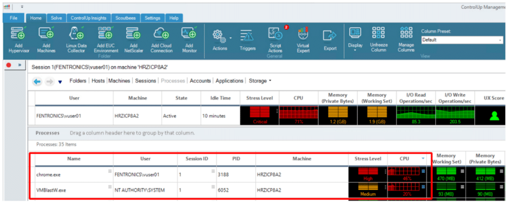 LG 34CN650N ControlUp Real-Time