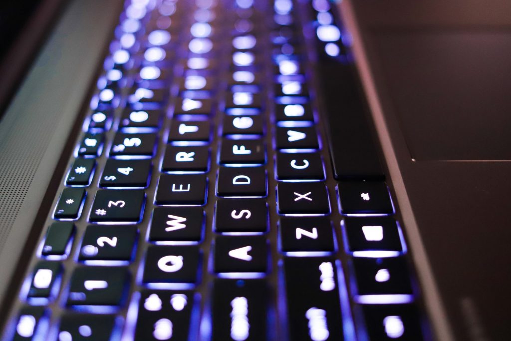 HP ZBook Studio G8 RGB LED keyboard