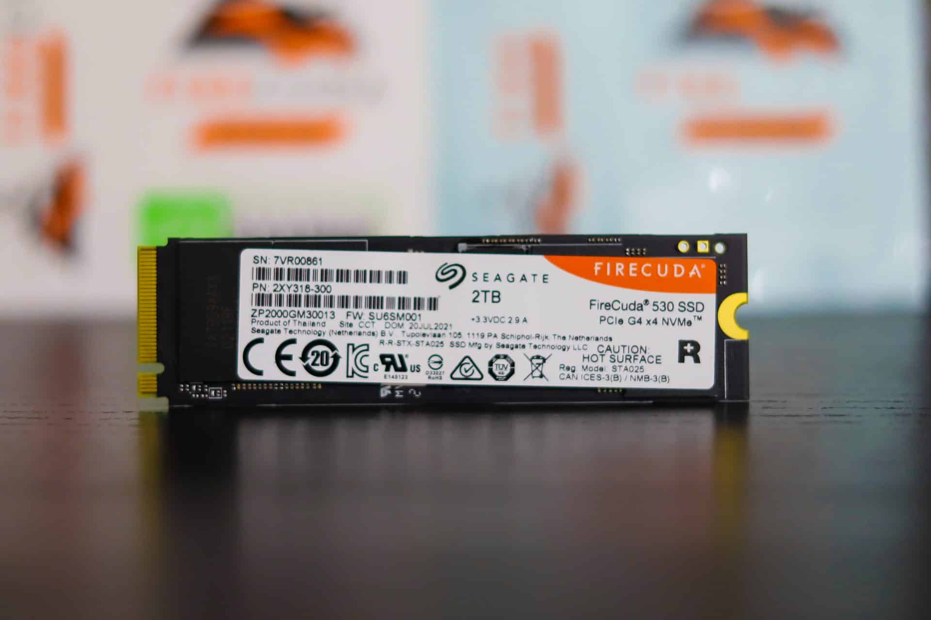 Disque SSD Seagate FireCuda 530 arrière