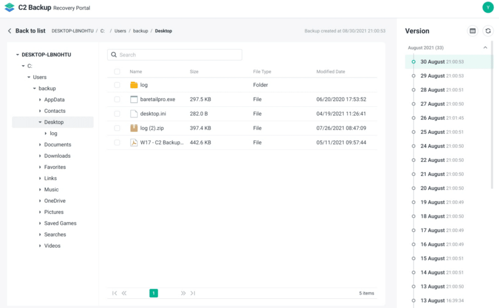 Synology C2 Backup