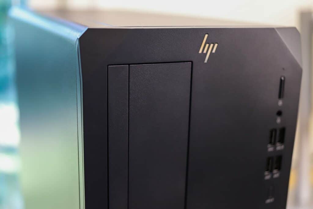 HP Z2 G8 Tower Front Logo