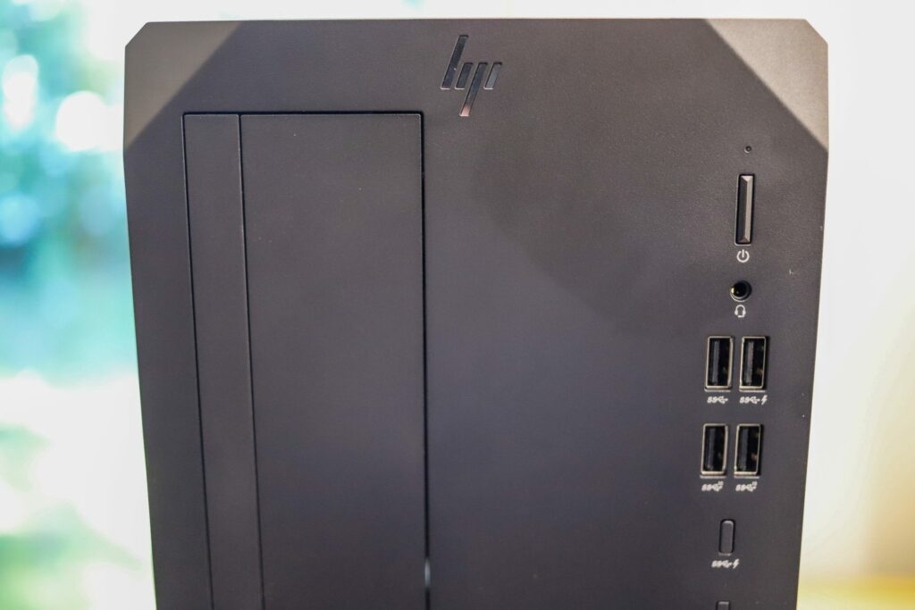 HP Z2 G8 Tower Front Ports