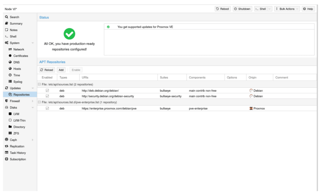 Proxmox VE 7.1