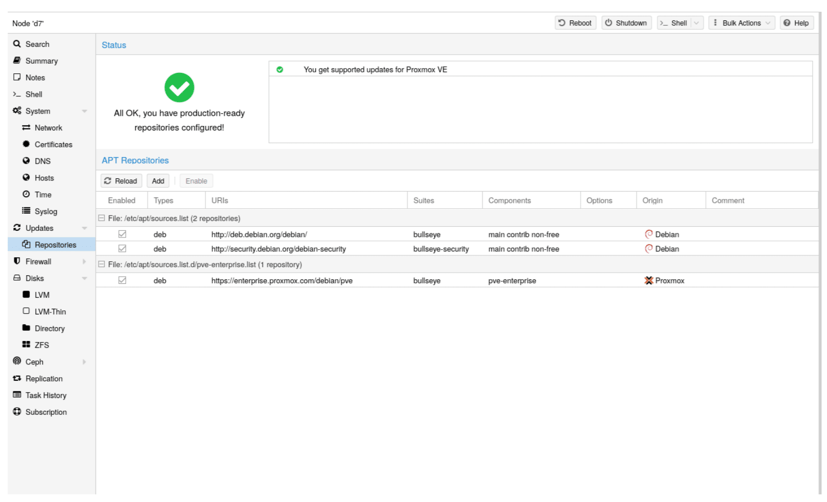 Proxmox VE 7.1