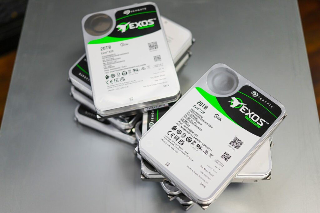 Seagate Exos X20 20TB Enterprise HDD gestapeld