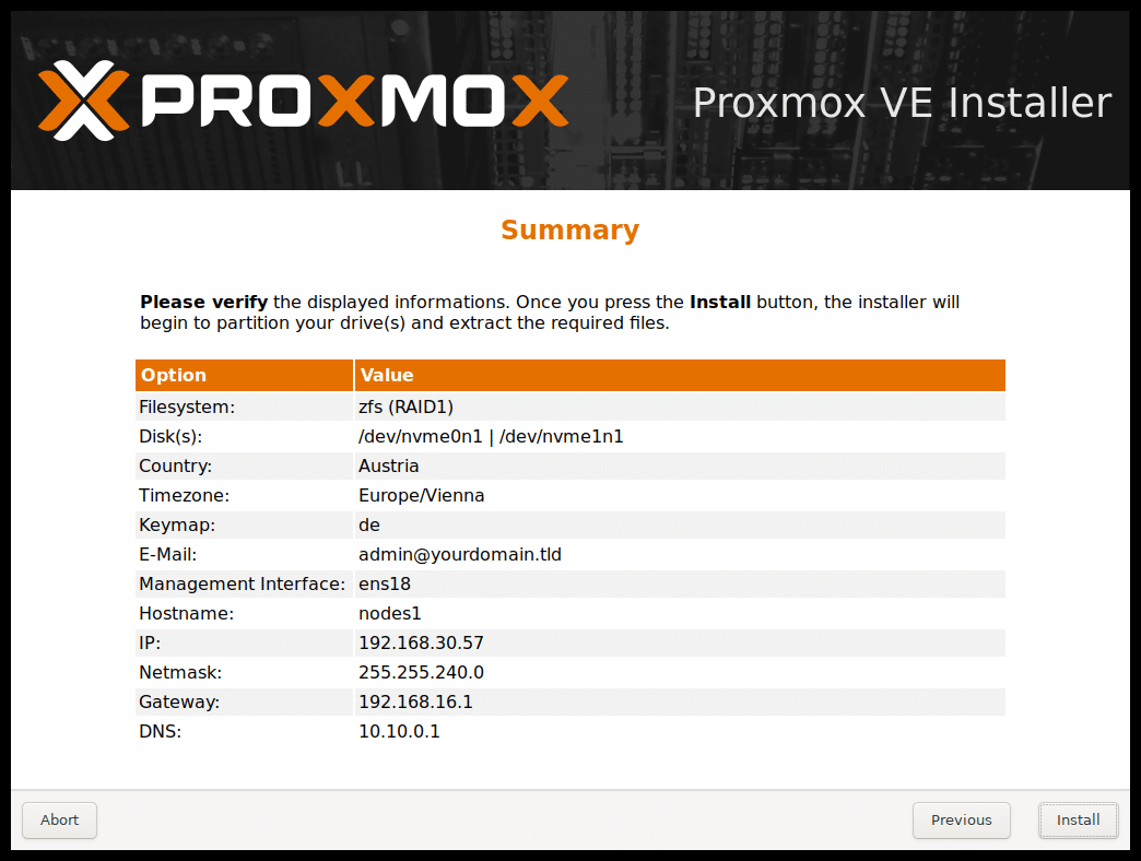 proxmox-pve-install-summary