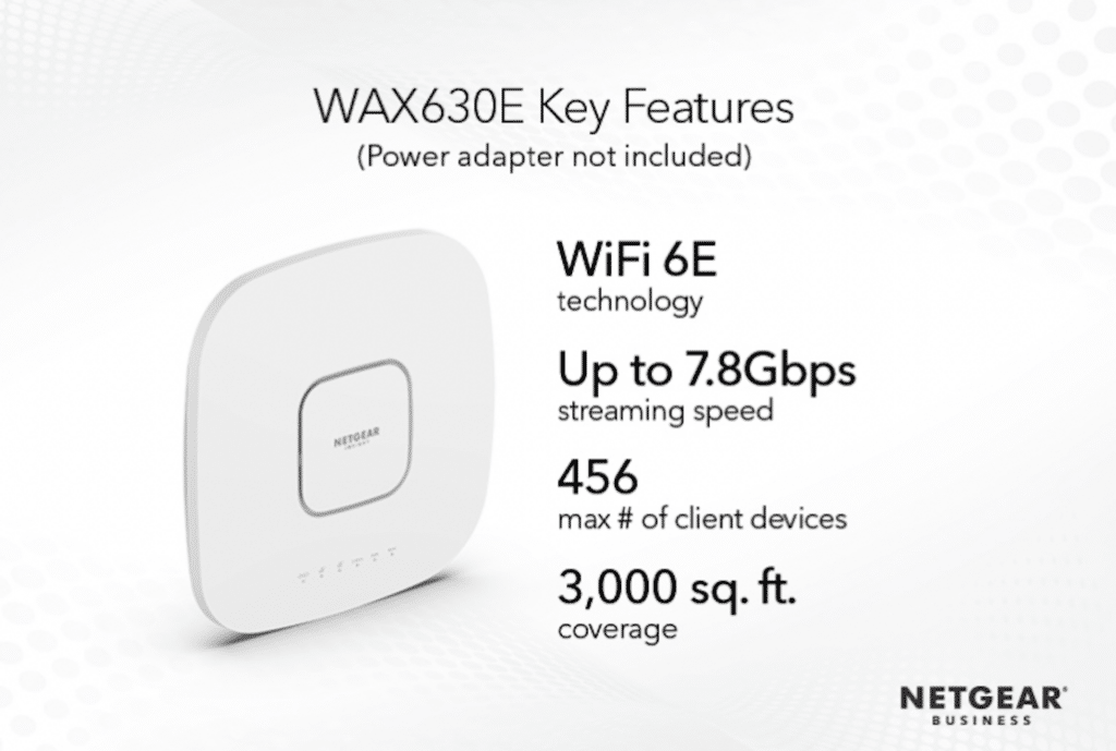 Netgear WAX630E overview