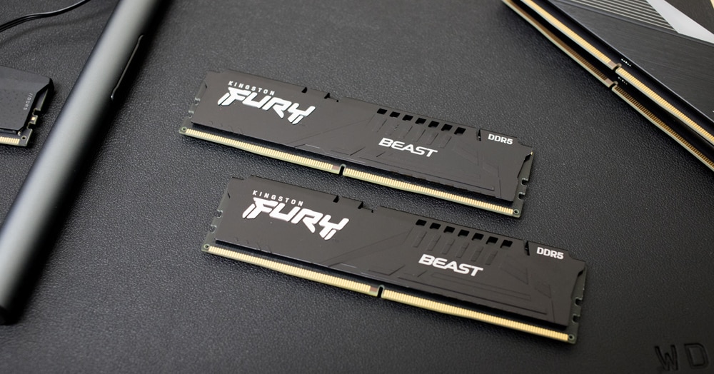 64 GB Kingston Fury Beast DDR5 5200 MHz CL 40 - Fully Silent PCs