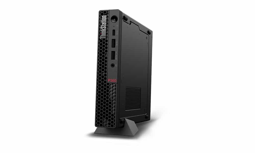 Lenovo ThinkStation P360 Tiny side