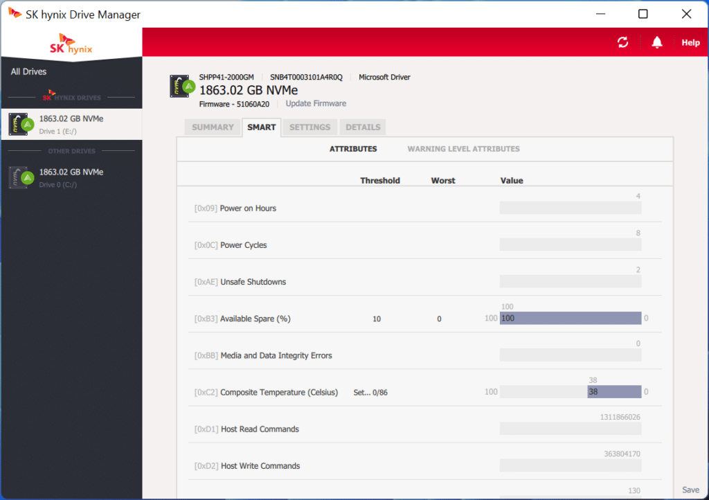 SK hynix Drive Manager Easy Kit SMART