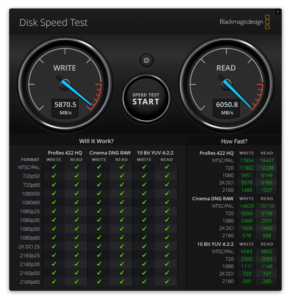 SK hynix Platinum P41 Blackmagic