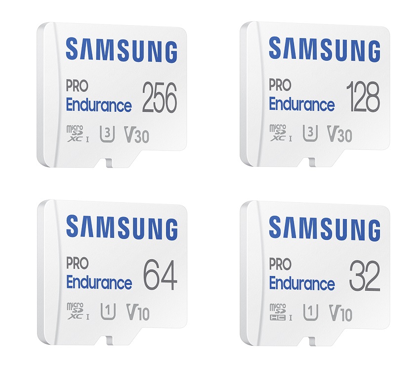 Samsung Pro Endurance capacities