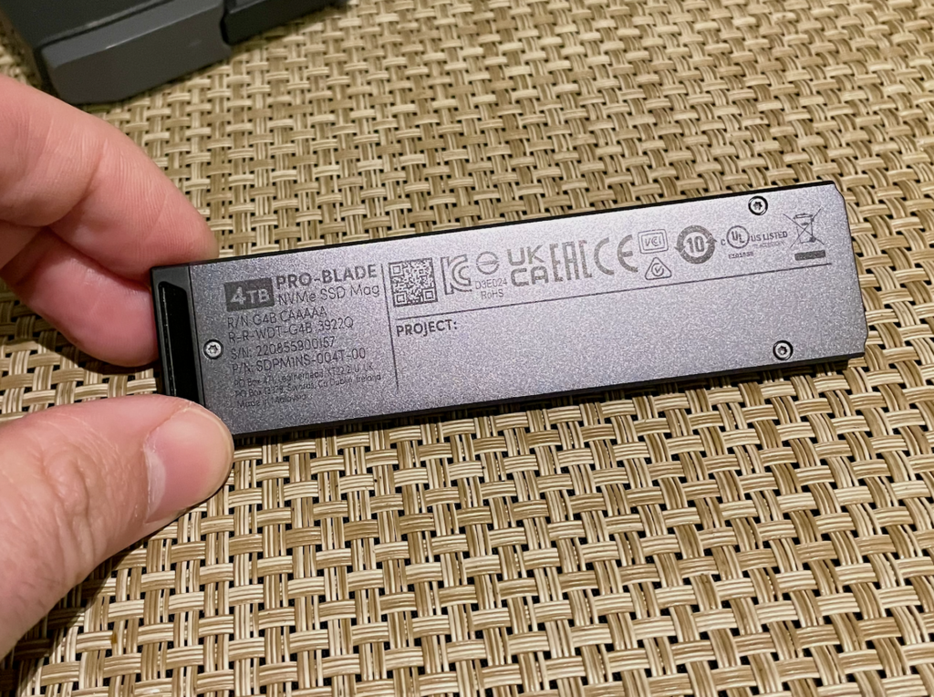 SanDisk PRO-BLADE SSD back