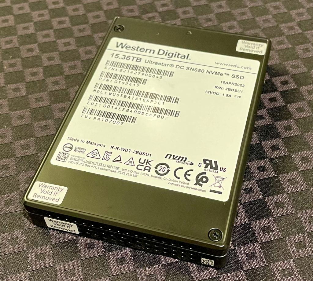 WD Ultrastar DC SN650 SSD