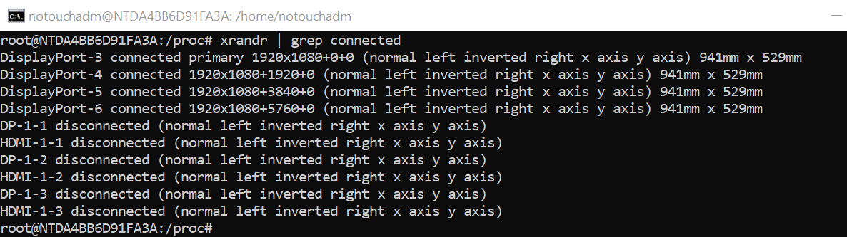 Amuleto DX1600 grep conectado