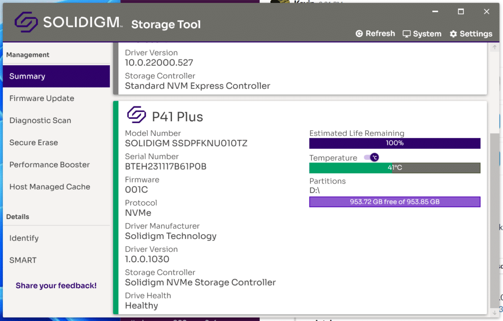 Solidigm Storage tool