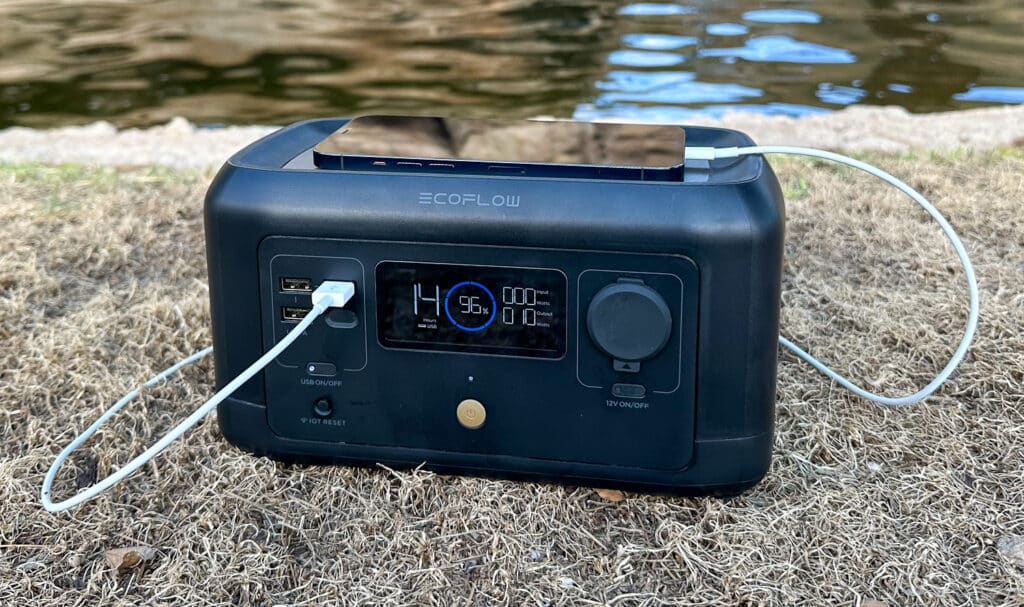 EcoFlow RIVER Mini Portable Power Station 210Wh Capacity,Solar  Generator,300W AC Output for Outdoor Camping,Home  Backup,Emergency,RV,off-Grid 