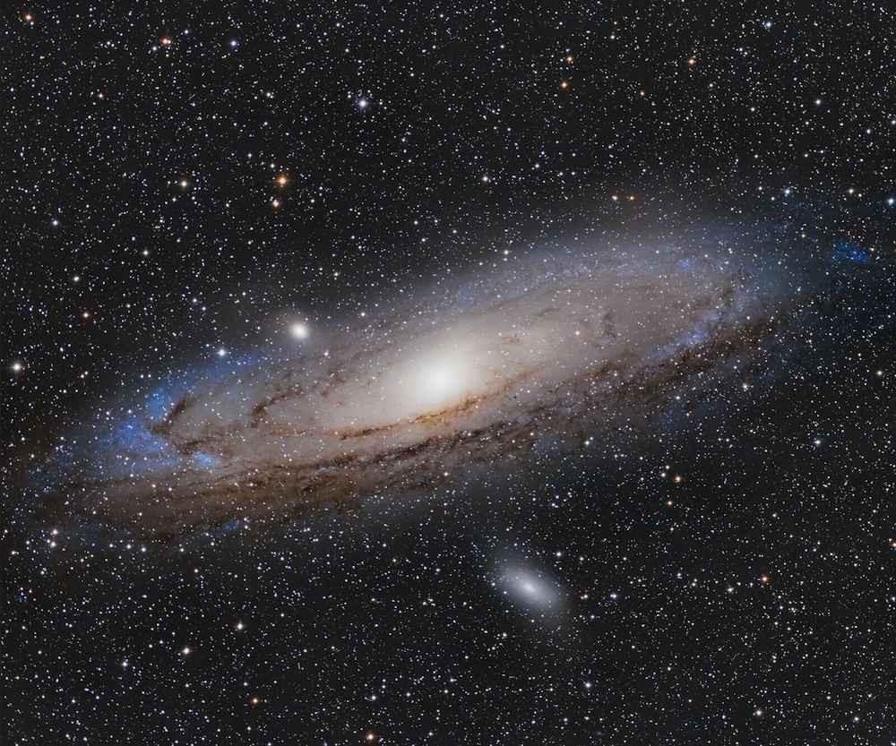 Unbearbeitetes Andromeda-Bild