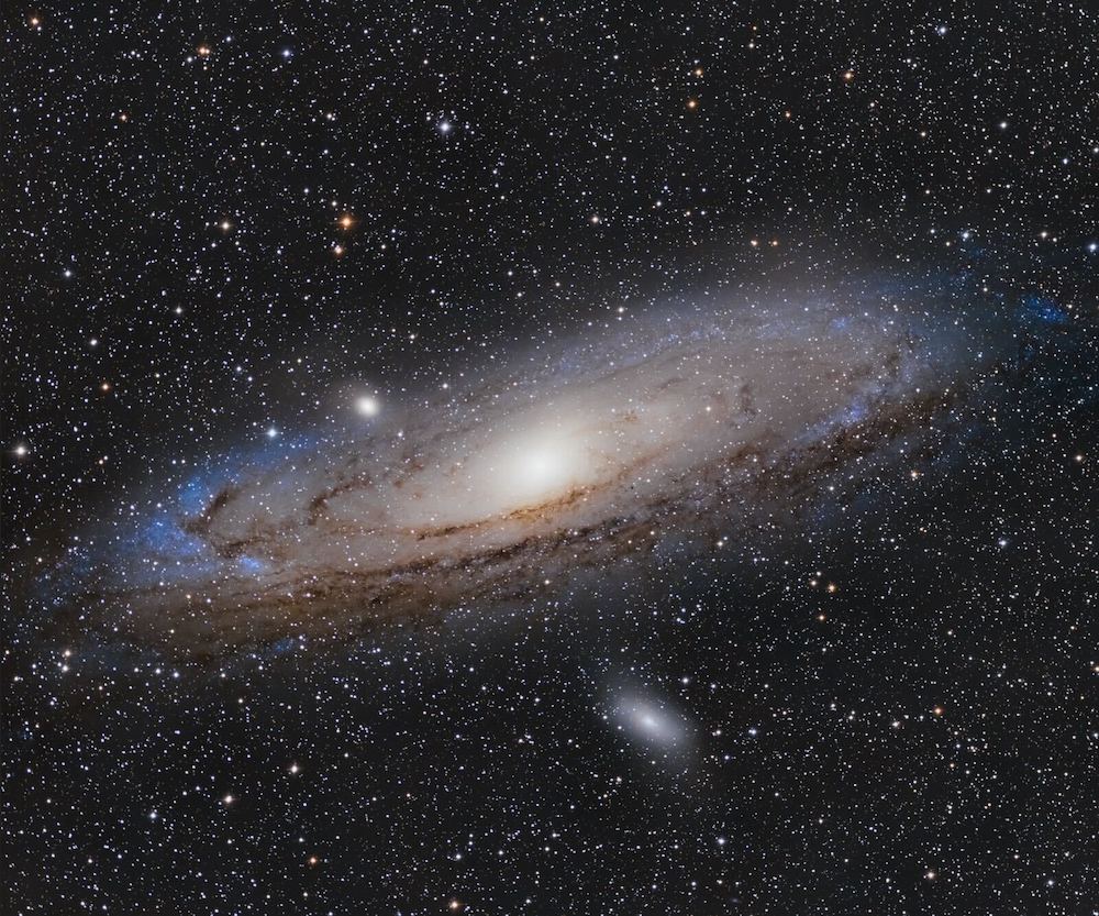 Andromeda onverwerkt beeld