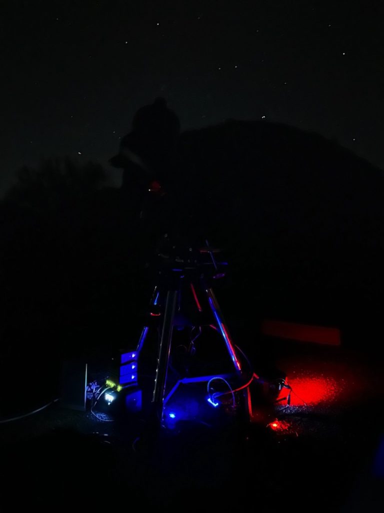 Lagerrezension Astrofotografie komplette Rig Nacht