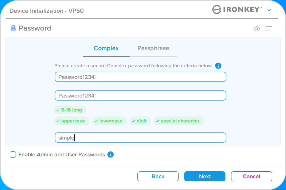 Kingston Ironkey Vault Privacy 50 screencap