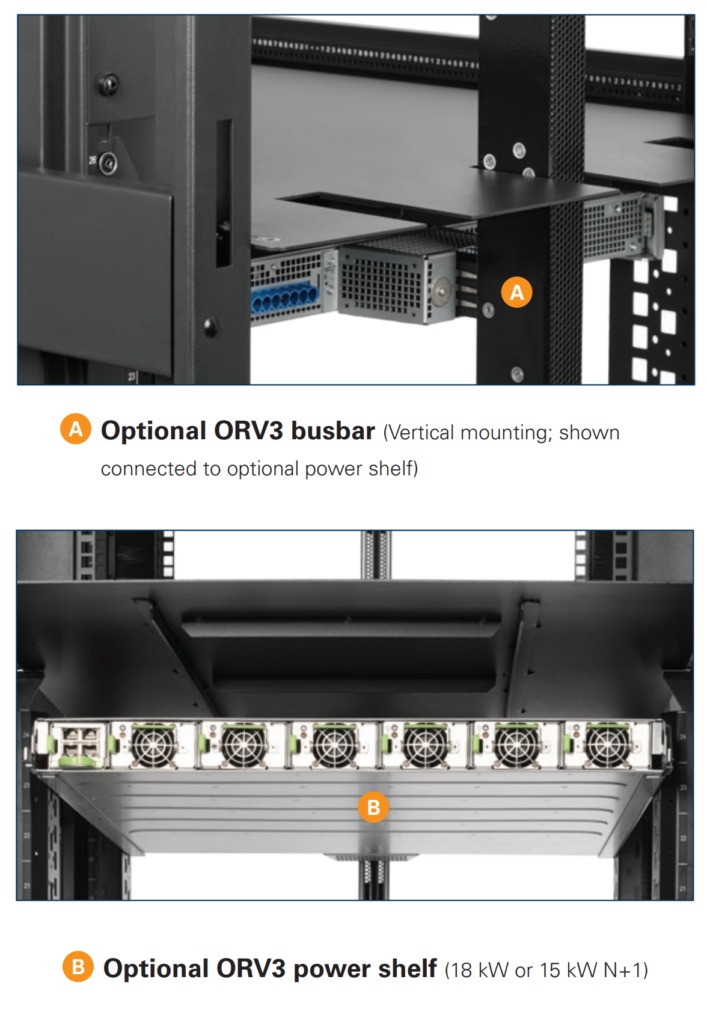 Eaton ORV3-compatible solutions ORV3 busbar power shelf