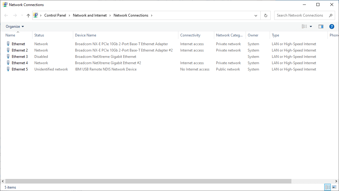 Lenovo ThinkSystem ST250 V2 Windows 2022 Networking