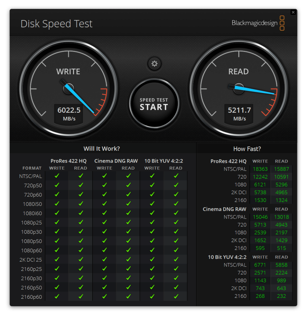 Fantom Venom8 BlackMagic performance