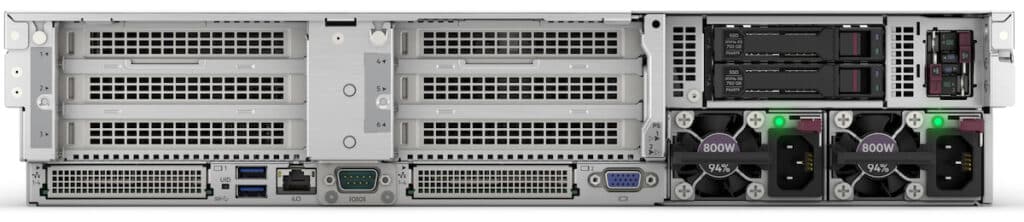 HPE ProLiant DL385 Gen11 rear