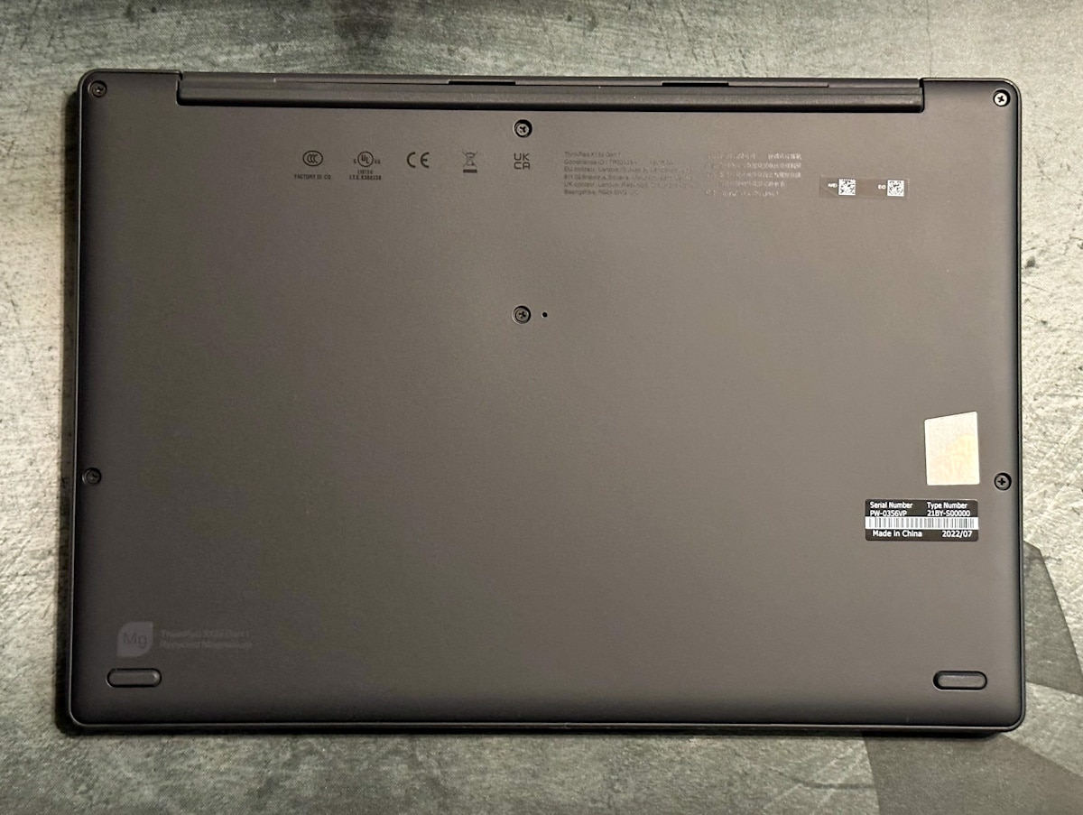 Unteres Gehäuse des Lenovo ThinkPad X13s