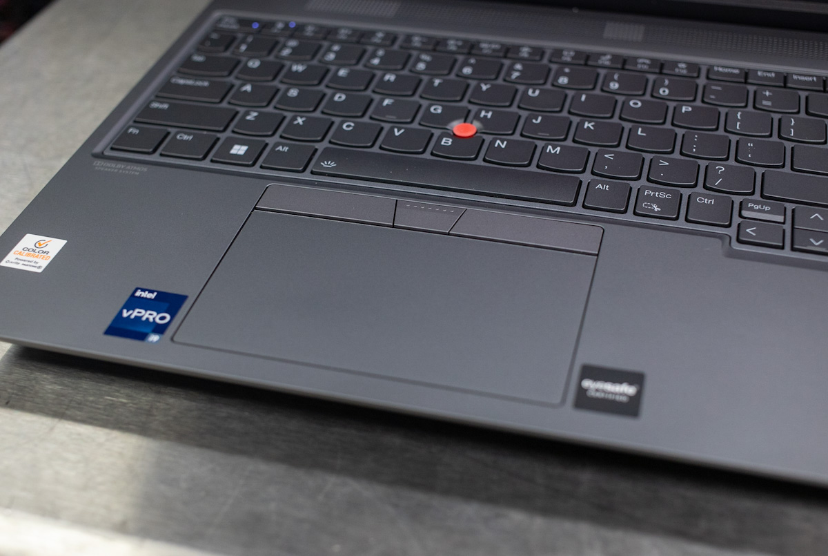 Lenovo ThinkPad P16 Gen 1 Keyboard and Touchpad