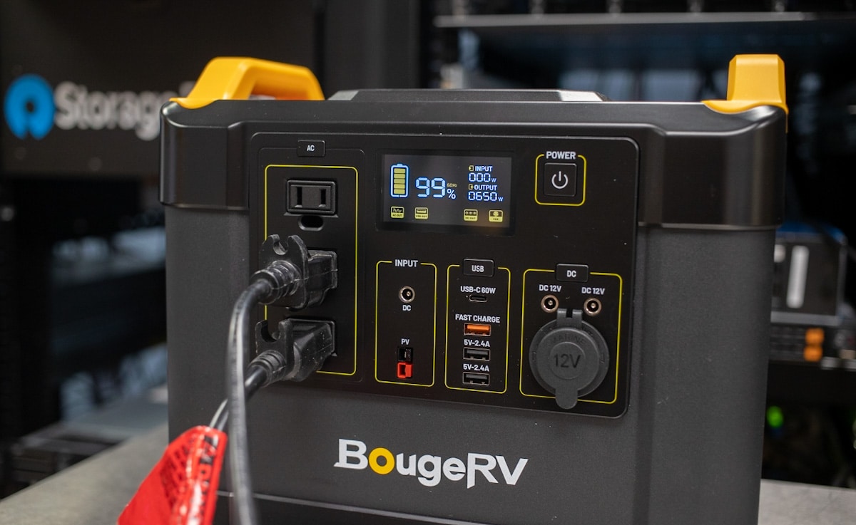 BougeRV Fort 1000 1120Wh Portable Power Station with 1200W Output