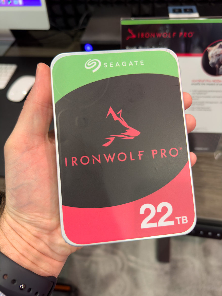 New Seagate IronWolf Pro 22TB HDD. User workload rates of up to