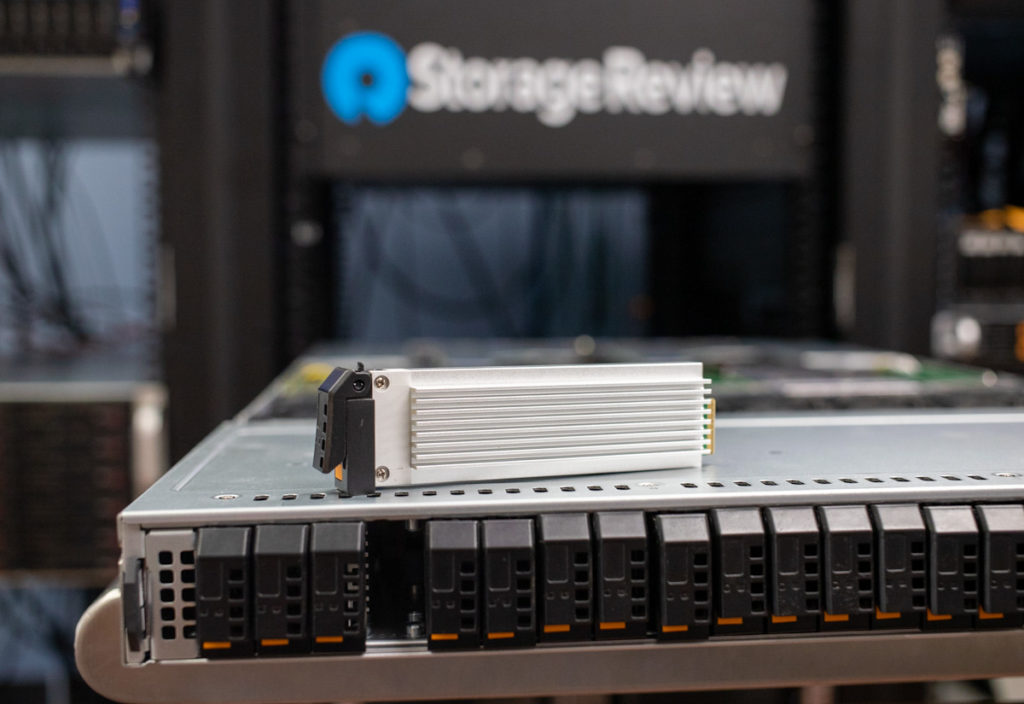 Supermicro Storage SuperServer SSG-121E-NES24R drive out 