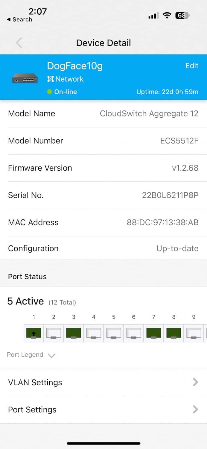 EnGenius ECS5512F Cloud Management