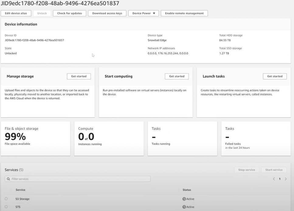 AWS OpsHub 대시보드