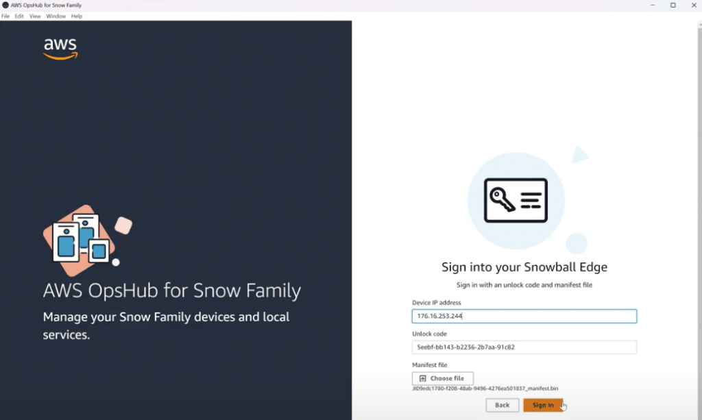 AWS OpsHub for Snow Family