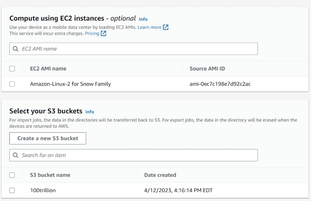 storagereview aws スノーボール注文ステップ 2