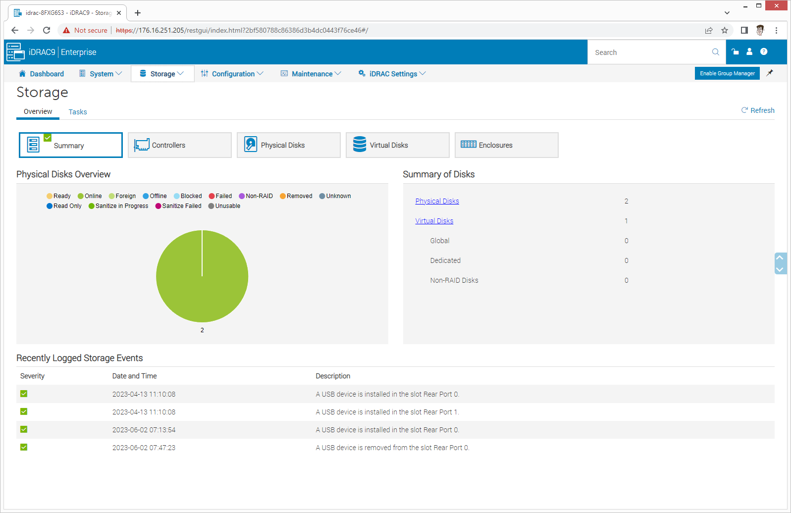 Dell PowerEdge R670 iDRAC9 ストレージ