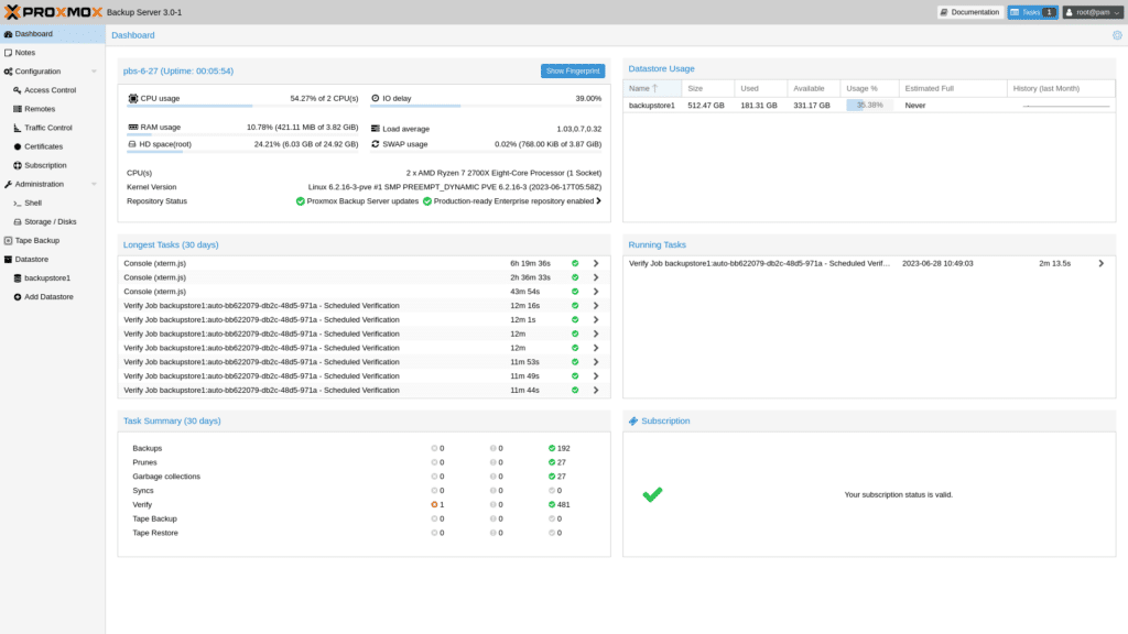 Proxmox Backup Server 3.0