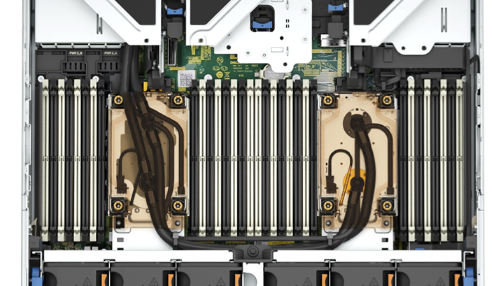 Dell PowerEdge R760 with DLC plates