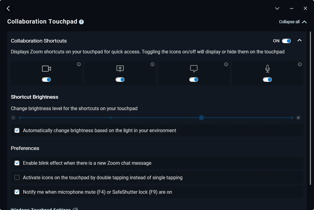 Paramètres du pavé tactile de collaboration Dell Latitude 9440 2-en-1