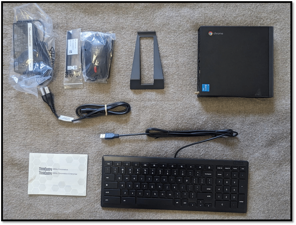 Lenovo ThinkCentre M60q box contents