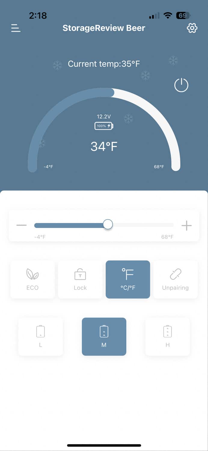 BODEGAcooler Mini 12V Portable Freezer P15 App