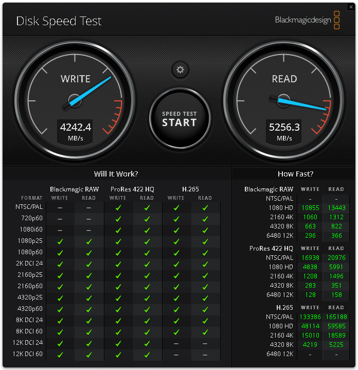 Lenovo ThinkStation P5 DiskSpeedTest