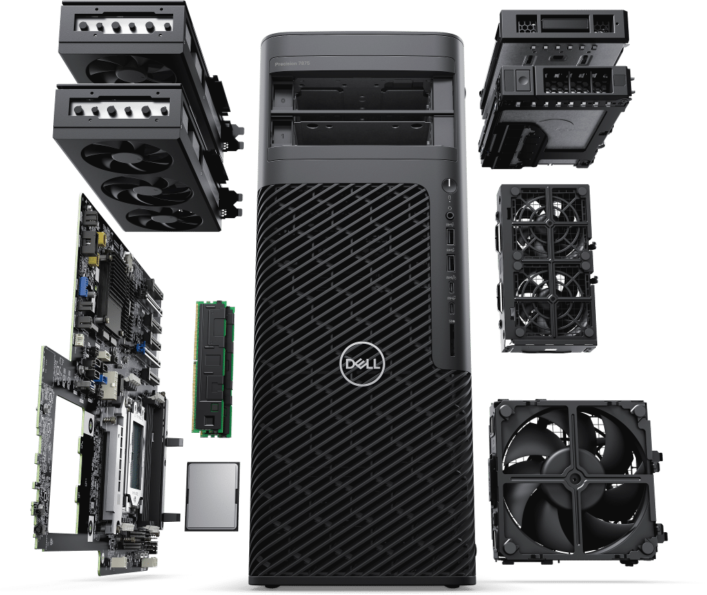 Dell Precision 7875 Tower Exploded view