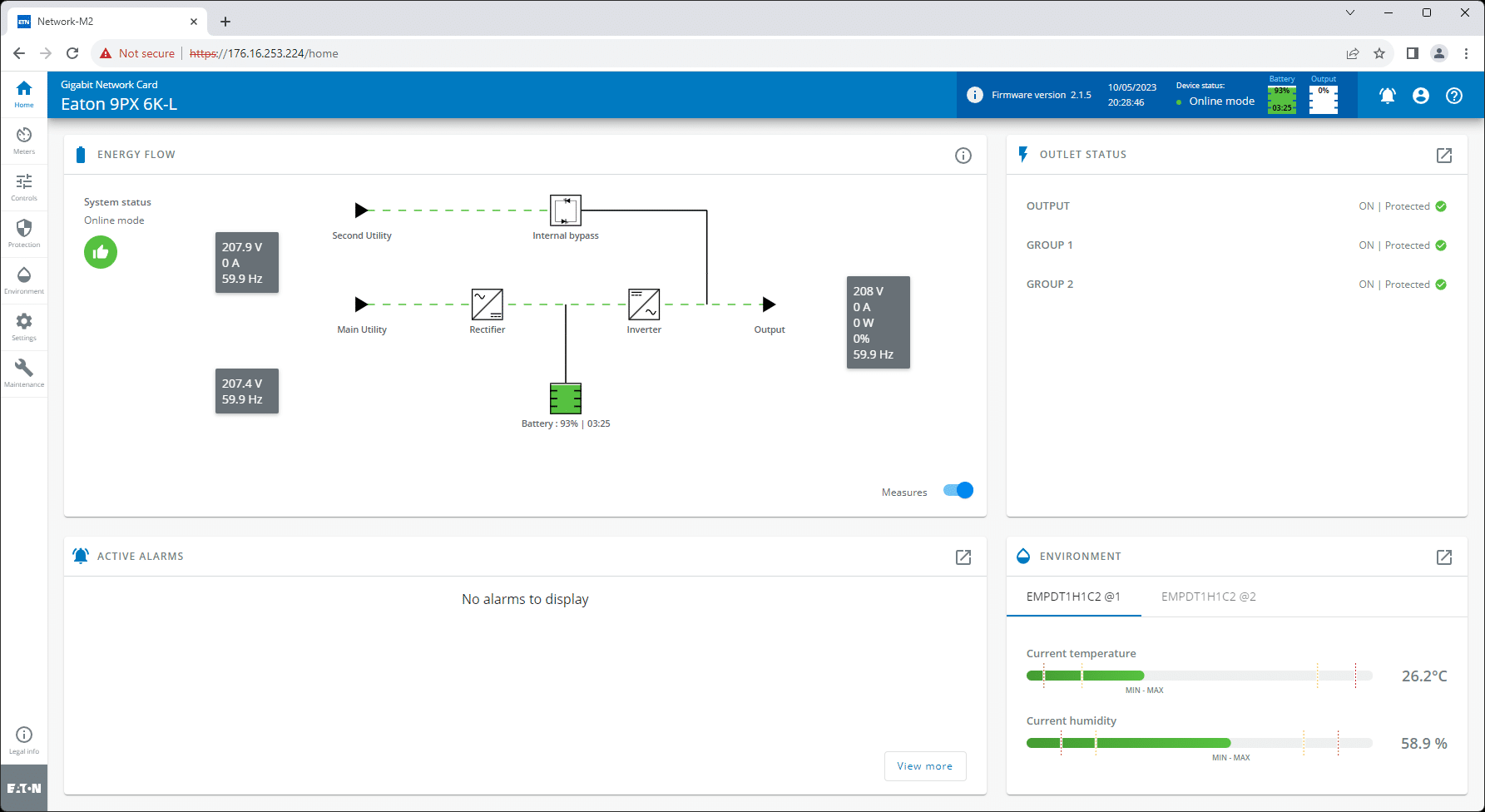 Interfaz de gestión 9PX6K-L