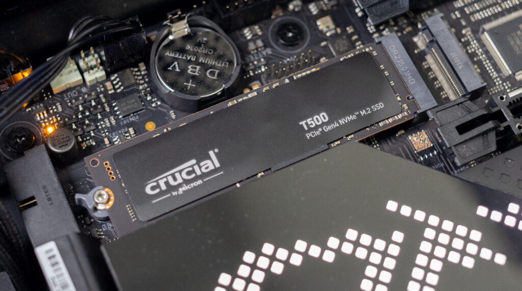 Crucial T500 motherboard