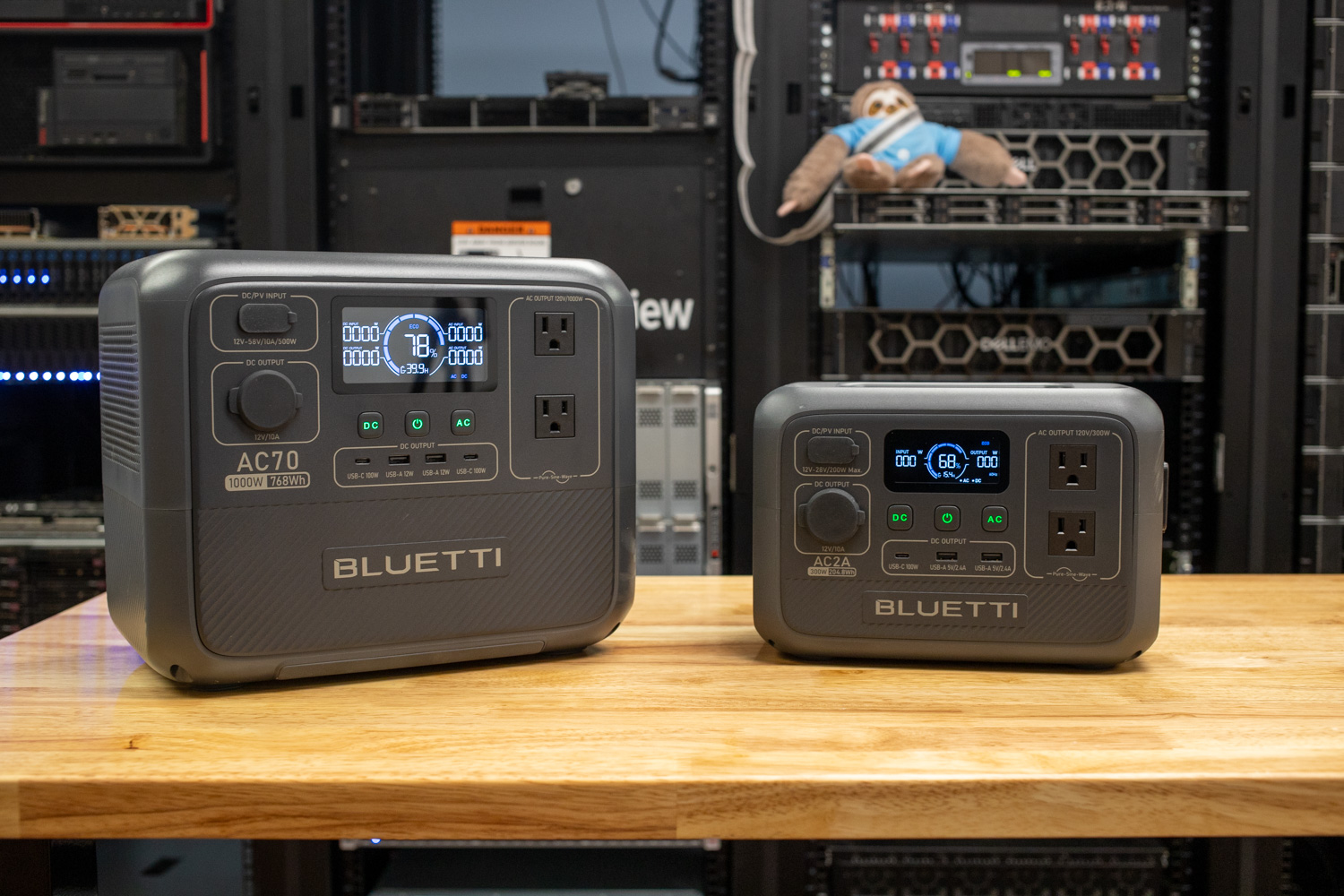 Bluetti AC70 and AC2A Portable Power Station